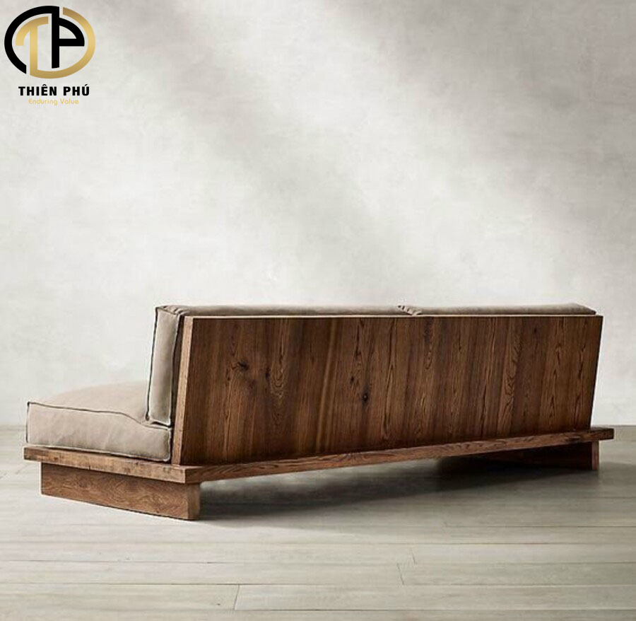 Sofa gỗ me tây nguyên khối hiện đại xu hướng 2024