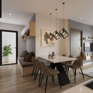Thiết kế nội thất chung cư 2 ngủ Vinhomes Smart City
