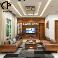5 Mẫu sofa gỗ sồi phòng khách đón hè 2022 cực đẹp uy tín chất lượng chỉ có tại Đà Nẵng