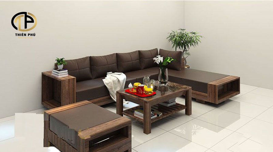 Sofa góc gỗ sồi Hải Phòng chất lượng, giá tốt hàng đầu thị trường