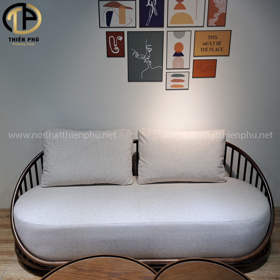 Bộ sofa nan gỗ Cask gỗ tần bì thiết kế độc đáo