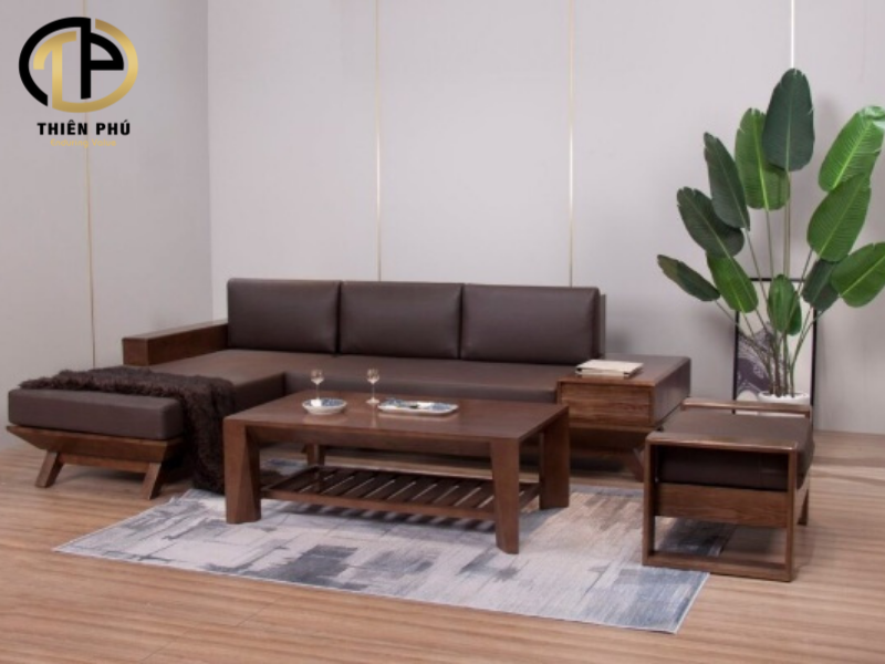 Sofa gỗ tần bì tạo điểm nhấn không gian nhà bạn