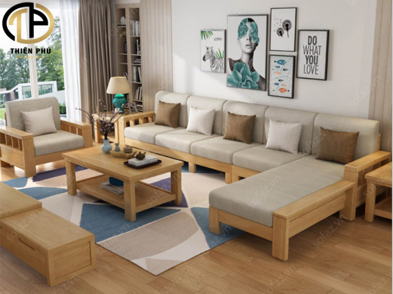 Sofa gỗ sồi Nga bán chạy Hải Phòng