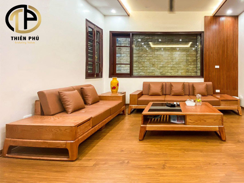 Sofa gỗ tần bì cao cấp bán chạy Hải Phòng