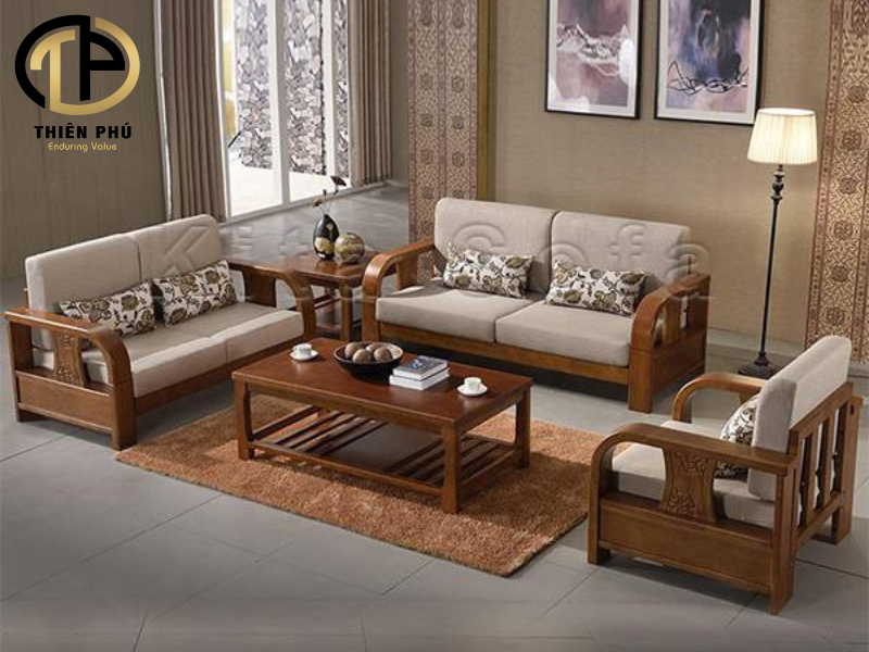 Sofa gỗ mang hơi hướm phong cách cổ xưa