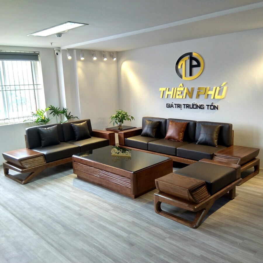 TP822 Plus sofa gỗ sồi cao cấp mới nhất hiện nay