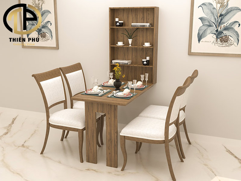 Bàn ghế ăn gỗ sồi cho phòng bếp nhỏ gọn Thanh Hoá