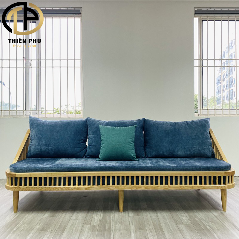 Sofa văng gỗ vitage cho nhà ở sang trọng