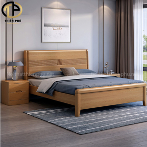 Giường ngủ hiện đại gỗ gõ đỏ Pachy sang trọng G238