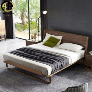 Giường ngủ gỗ óc chó hiện đại thiết kế đẹp G263