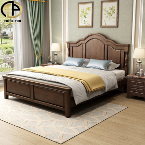 Giường ngủ hiện đại gỗ tự nhiên sồi Nga G269