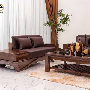 Bộ bàn ghế gỗ hiện đại phòng khách tại Hải Dương rẻ đẹp, chất lượng