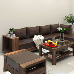 Sofa góc gỗ sồi Hải Phòng chất lượng, giá tốt hàng đầu thị trường