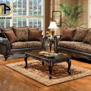 Sofa gỗ mẫu nội thất kiến tạo vẻ đẹp lung linh cho phòng khách