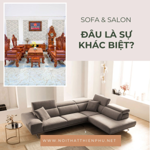 Salon và Sofa: thuật ngữ, sự khác biệt trong nội thất phòng khách