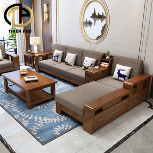 15+ Mẫu sofa gỗ sồi mới nhất, thịnh hành nhất Vinh - Nghệ An